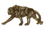 DKD Home Decor Figura de Monos en Resina Dorado