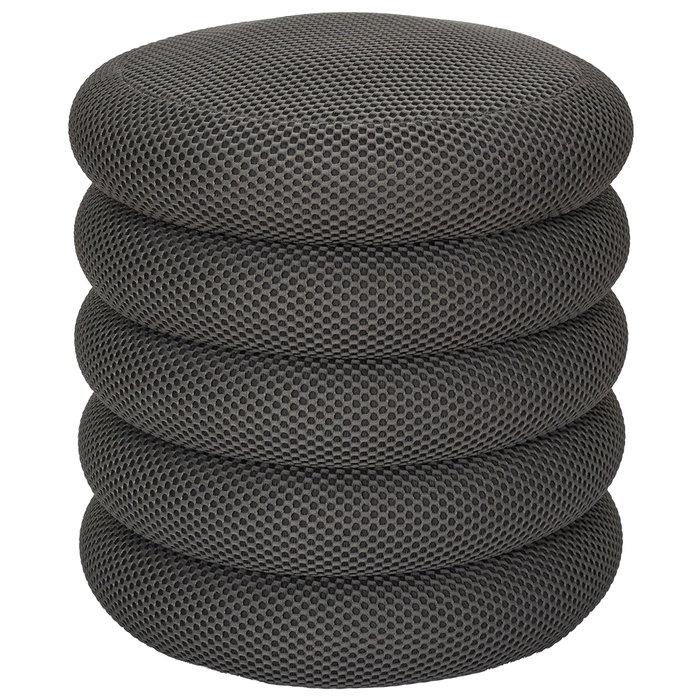 Home Deco Factory Puf Almacenaje Atom Gris 37x42 cm