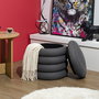 Home Deco Factory Puf Almacenaje Atom Gris 37x42 cm