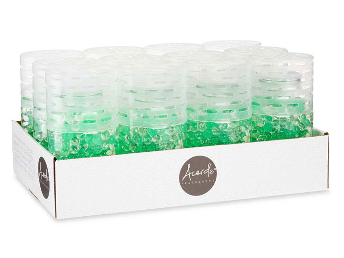 Acorde Ambientador Bolas Gel Jazmín 400Gr 8.5x16.5x6.5cm (Set de 24)