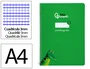 Liderpapel Cuaderno Espiral Pautaguía A4 Tapa Blanda 80 Hojas 75gr Cuadro Pautado 3mm Verde