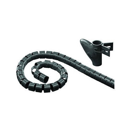 Mediarange Organizador de cables MRCS301 2,5m 20mm Negro
