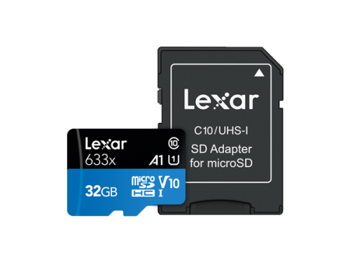 Lexar LSDMI32GBB633A Tarjeta MicroSDHC de 32 GB, UHS-I, Clase 10, U1, V10, 100MB/s, Adaptador SD Incluido Lexar LSDMI32GBB633A Tarjeta MicroSDHC de 32 GB, UHS-I, Clase 10, U1, V10, 100MB/s, Adaptador SD Incluido