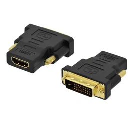 Ewent EC1371 Adaptador DVI-D 24+1 Macho a HDMI Hembra | Conector Recto Blindado | Color Negro