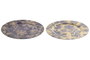DKD Home Decor Centro de Mesa Nieve Surtido de 2 Unidades (33x33x2 cm)