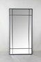 DKD Home Decor Espejo de Hierro y Cristal Negro 90x180 cm