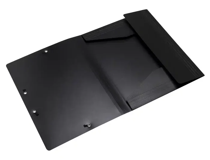 Exacompta Carpeta Opak con gomas y tres solapas DIN A4 color negro Exacompta Carpeta Opak con gomas y tres solapas DIN A4 color negro