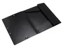 Exacompta Carpeta Opak con gomas y tres solapas DIN A4 color negro