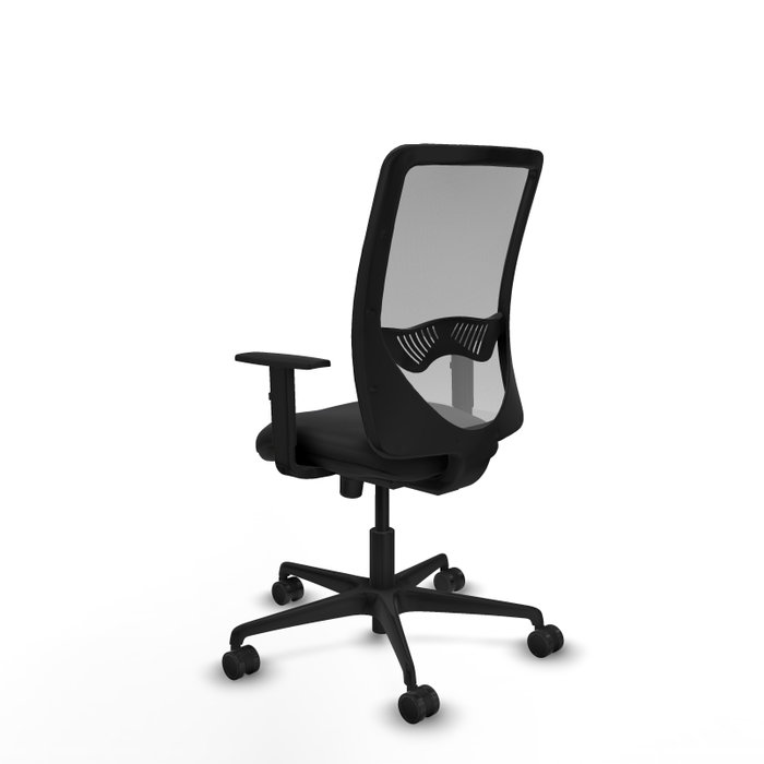 PIQUERAS Y CRESPO Silla de oficina Zulema con mecanismo Sincro, negro y gris