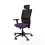 PIQUERAS Y CRESPO Silla de oficina Haches con mecanismo Sincro/Traslack Morado y Negro