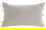 DKD Home Decor Ivory26 Cojin Boho Beige Blanco 30 x 50 cm (2 Unidades)