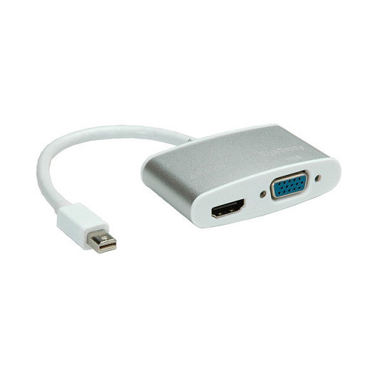 ROLINE Adaptador Mini DisplayPort a HDMI/VGA 12.03.3161 Plata ROLINE Adaptador Mini DisplayPort a HDMI/VGA 12.03.3161 Plata
