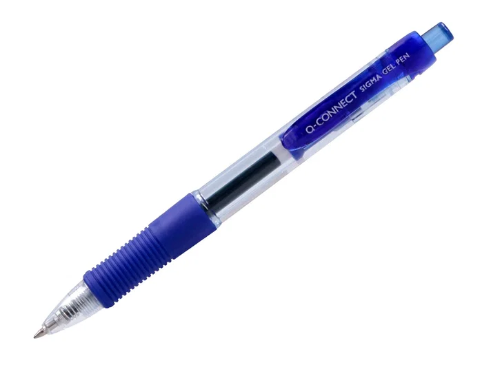 Q-connect Sigma Bolígrafo Retráctil Tinta Gel 0,5 mm Azul
