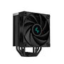 DeepCool AK400 ZERO DARK - Disipador CPU Cooler para Intel y AMD, 4 Tubos de Cobre, Ventilador FDB 120mm 1850 RPM, Negro
