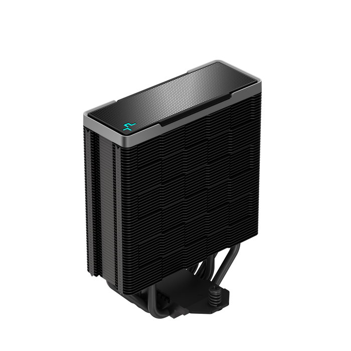 DeepCool AK400 ZERO DARK - Disipador CPU Cooler para Intel y AMD, 4 Tubos de Cobre, Ventilador FDB 120mm 1850 RPM, Negro