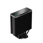 DeepCool AK400 ZERO DARK - Disipador CPU Cooler para Intel y AMD, 4 Tubos de Cobre, Ventilador FDB 120mm 1850 RPM, Negro