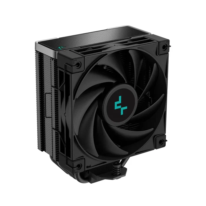 DeepCool AK400 ZERO DARK - Disipador CPU Cooler para Intel y AMD, 4 Tubos de Cobre, Ventilador FDB 120mm 1850 RPM, Negro