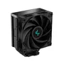 DeepCool AK400 ZERO DARK - Disipador CPU Cooler para Intel y AMD, 4 Tubos de Cobre, Ventilador FDB 120mm 1850 RPM, Negro