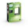 Philips Arbour Aplique de pared exterior con sensor de movimiento, 6W, 600lm, Antracita