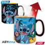 ABYstyle Taza Térmica Disney Lilo & Stitch con Cambio de Color - Diseño Oficial, 460 ml, King Size