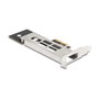 DeLOCK 47028 Tarjeta PCI Express de rack móvil para 1 x M.2 NVMe SSD - Bajo Perfil