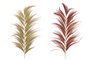 DKD Home Decor Decoración de Rayung y Bambú con Plumas de 230 cm