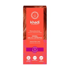 Khadi Henna Natural Amla y Jatropha Tinte Capilar Rojo Cobrizo 100g