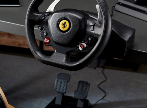 Mando Gaming Inalámbrico Thrustmaster T80 Ferrari 488 GTB Edition Negro PlayStation 4