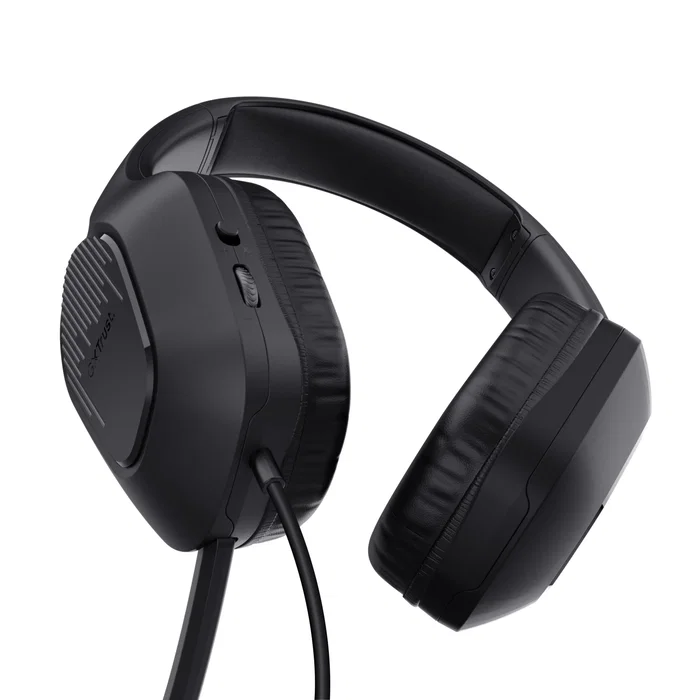 Trust GXT 790 Auriculares Gaming Alámbrico Diadema Supraaural Negro con Micrófono Boom Plegable, Control de Volumen y Drivers de 50 mm