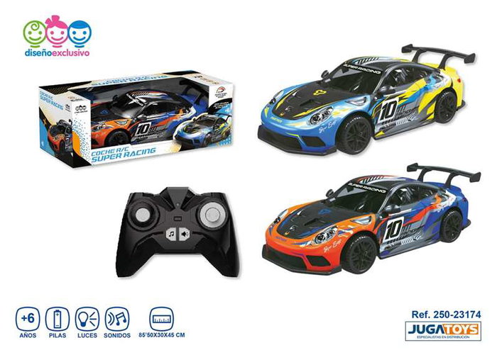 Jugatoys Super Racing 2.4G Coche radio control naranja escala 1:8