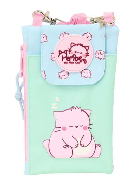Safta Monedero Portamóvil Pembe "The Pink Cat" 10x19 cm - Color Rosa