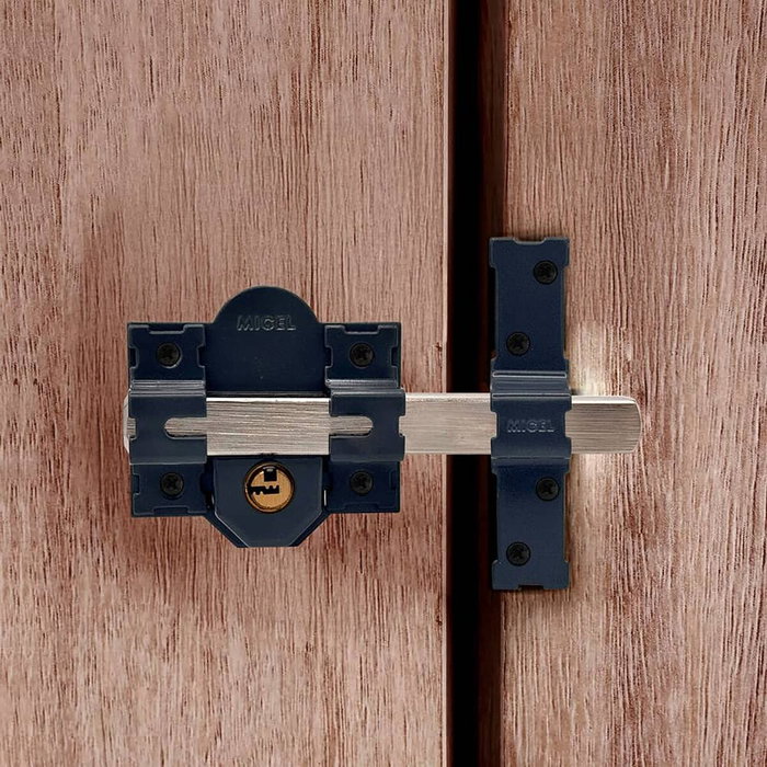 Micel Cerrojo de seguridad sobreponer modelo CRR11 de acero con acabado gris