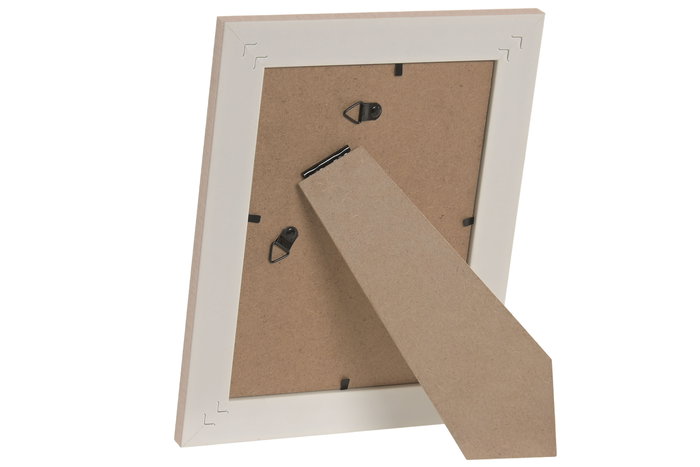 DKD Home Decor Marco Foto 13x18 Scandi Blanco Beige 18.5 x 23.6 x 1.7 cm (12 Unidades)