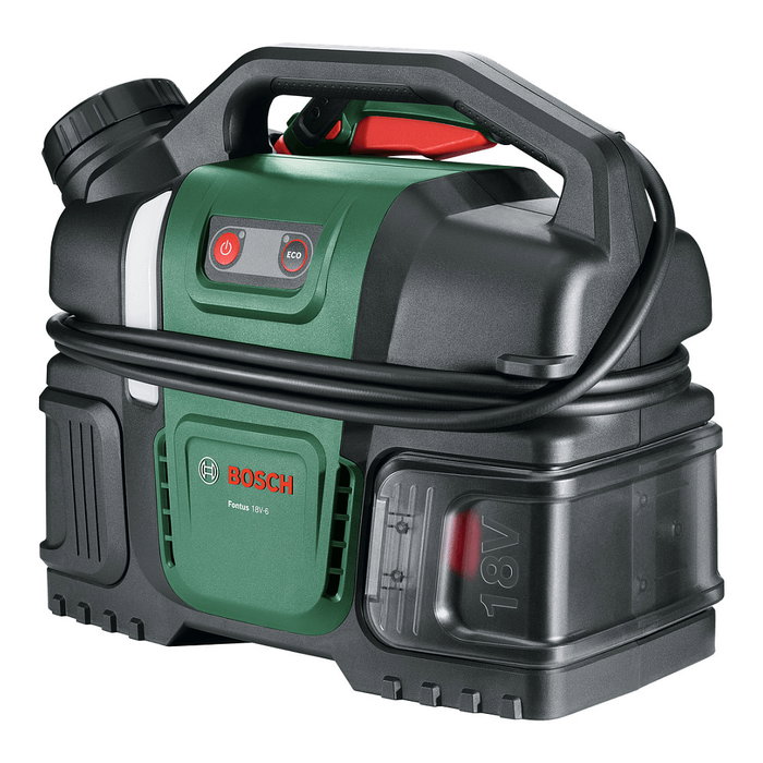Bosch Fontus 18V-6 Hidrolimpiadora inalámbrica Verde con depósito de 6L Bosch Fontus 18V-6 Hidrolimpiadora inalámbrica Verde con depósito de 6L