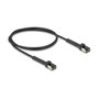 DeLOCK 80934 Cable de red RJ45 Slim Cat.6A U/FTP 1 m Negro