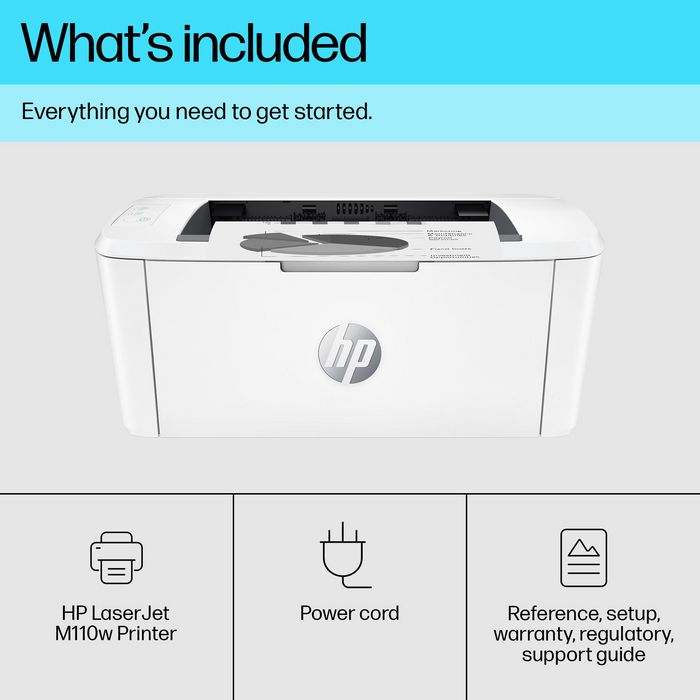HP LaserJet M110w Impresora Láser Compacta y Eficiente, Impresión Rápida y Profesional para Espacios Reducidos