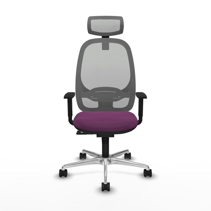 PIQUERAS Y CRESPO Silla de oficina Cilanco con mecanismo Sincro, Morado y Gris PIQUERAS Y CRESPO Silla de oficina Cilanco con mecanismo Sincro, Morado y Gris