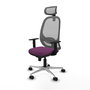 PIQUERAS Y CRESPO Silla de oficina Cilanco con mecanismo Sincro, Morado y Gris