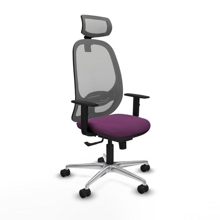PIQUERAS Y CRESPO Silla de oficina Cilanco con mecanismo Sincro, Morado y Gris PIQUERAS Y CRESPO Silla de oficina Cilanco con mecanismo Sincro, Morado y Gris