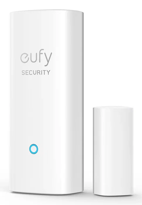 Eufy Security Sensor de Puerta/Ventana T89000D4 Inalámbrico - Detecta Apertura, Alarma 100 dB, Batería 2 Años, Color Blanco, con LED