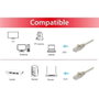 Equip Cable de red Cat6a U/UTP 2xRJ45 5m Beige LSZH