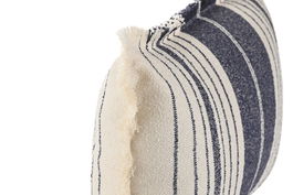 DKD Home Decor ch1c25 Cojín Blanco Azul Urban 50 x 30 cm (2 Unidades) Poliester