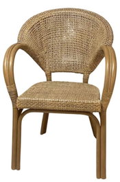 DKD Home Decor Silla de Ratán Natural