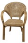 DKD Home Decor Silla de Ratán Natural