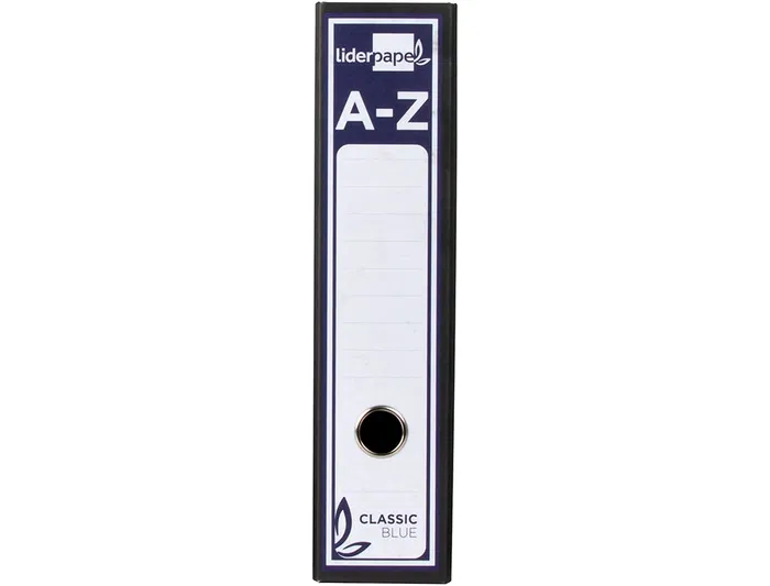 Liderpapel 404549 Archivador de Palanca Folio Classic Blue Cartón Entrecolado Lomo 80mm Negro Compresor Metal Liderpapel 404549 Archivador de Palanca Folio Classic Blue Cartón Entrecolado Lomo 80mm Negro Compresor Metal