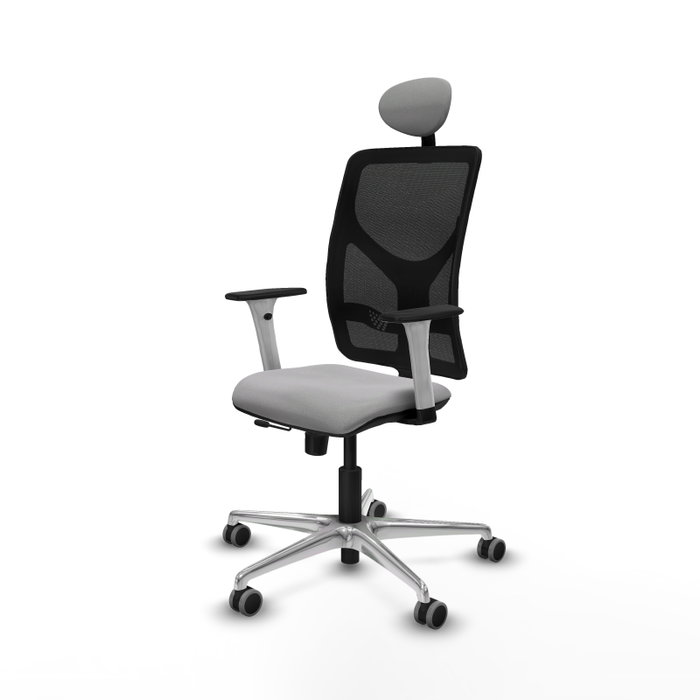 PIQUERAS Y CRESPO Silla de oficina Motilla con mecanismo Sincro/Traslack Gris claro y Negro PIQUERAS Y CRESPO Silla de oficina Motilla con mecanismo Sincro/Traslack Gris claro y Negro