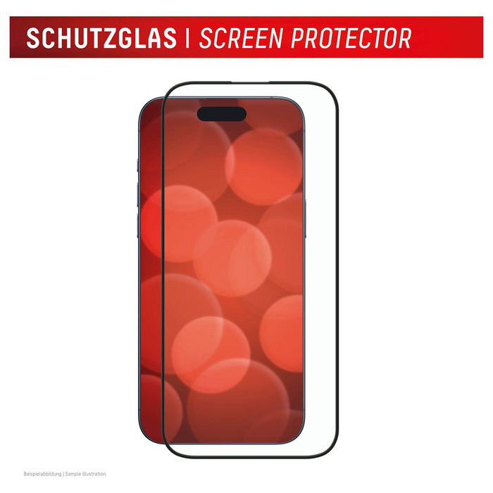 Displex Protector de Pantalla de Vidrio Templado Premium 10H con Marco Completo para iPhone 16 Pro Max, Aplicación en Seco, Anti-Huellas, 1 Unidad, 01998