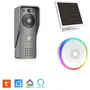 KYF AABMM17251 Videoportero Wi-Fi Recargable con Panel Solar con Timbre Interior y Tarjeta SD de 16 GB