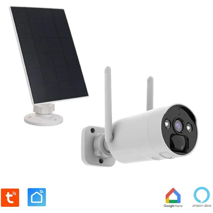 Kyf KYF1714699008759 - Cámara de Seguridad Recargable de 4MP con Panel Solar para Kit de Pantalla de 7", Grabación Ultra HD