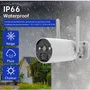 Kyf KYF1714699008759 - Cámara de Seguridad Recargable de 4MP con Panel Solar para Kit de Pantalla de 7", Grabación Ultra HD